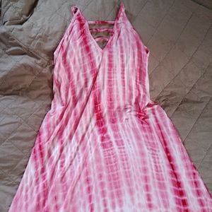 High-Low Tie Dye Pink Dress by Jay Jay NWT